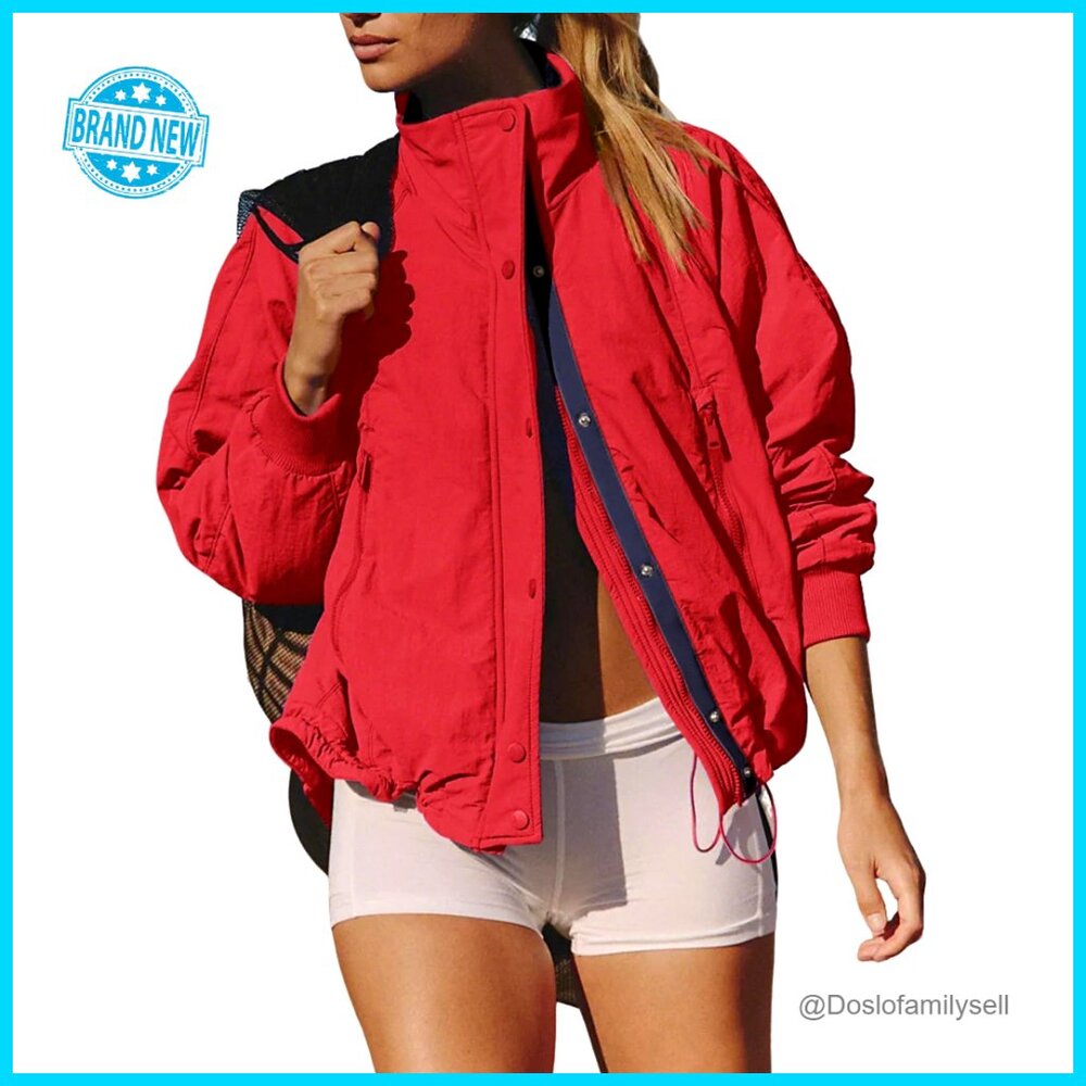 Windproof Waterproof Fleece-Lined Jacket Winter Coat Hiking Travel Outdoor